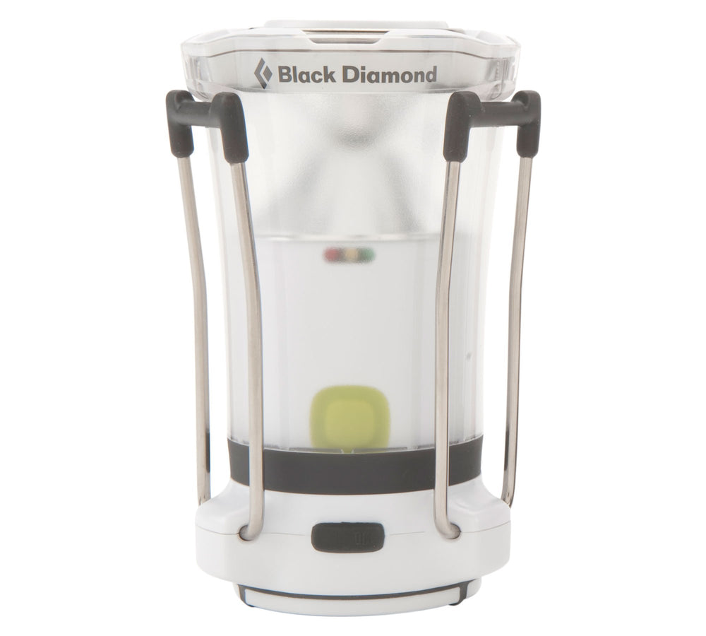 Compact Apollo Lantern with foldable legs and hanging loop for flexible camping lighting