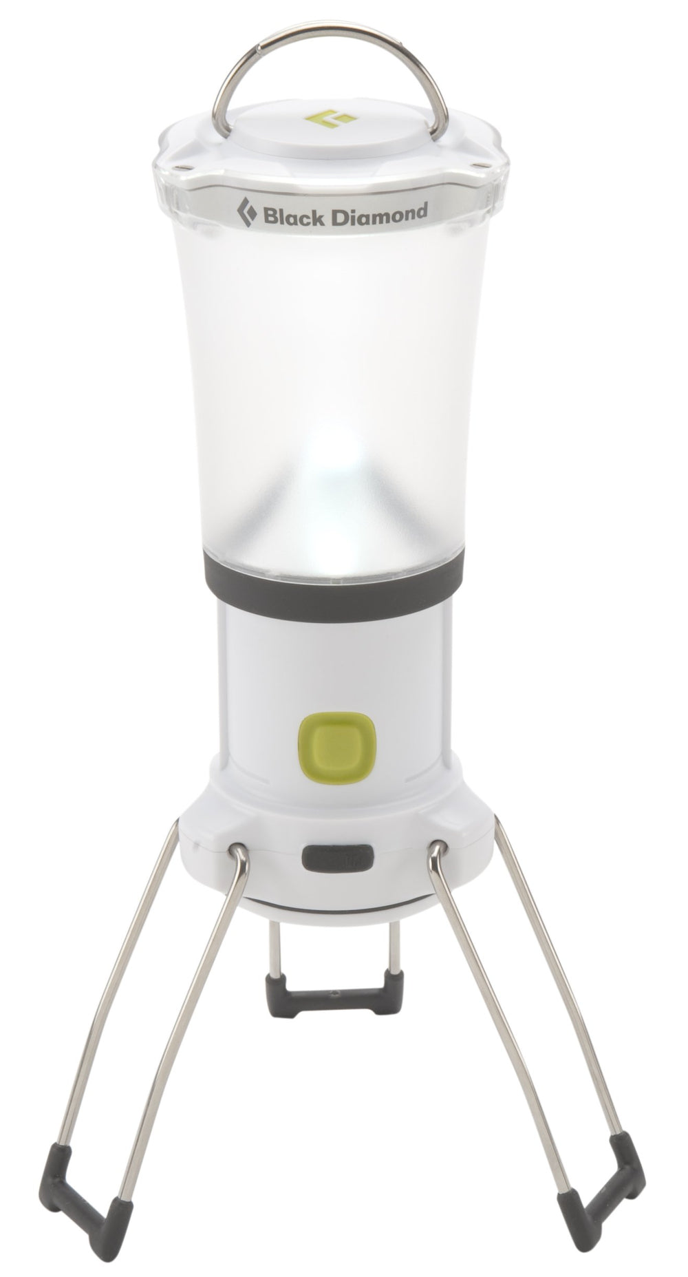 Black Diamond Apollo Lantern Ultra White on table delivering even illumination for camp tasks
