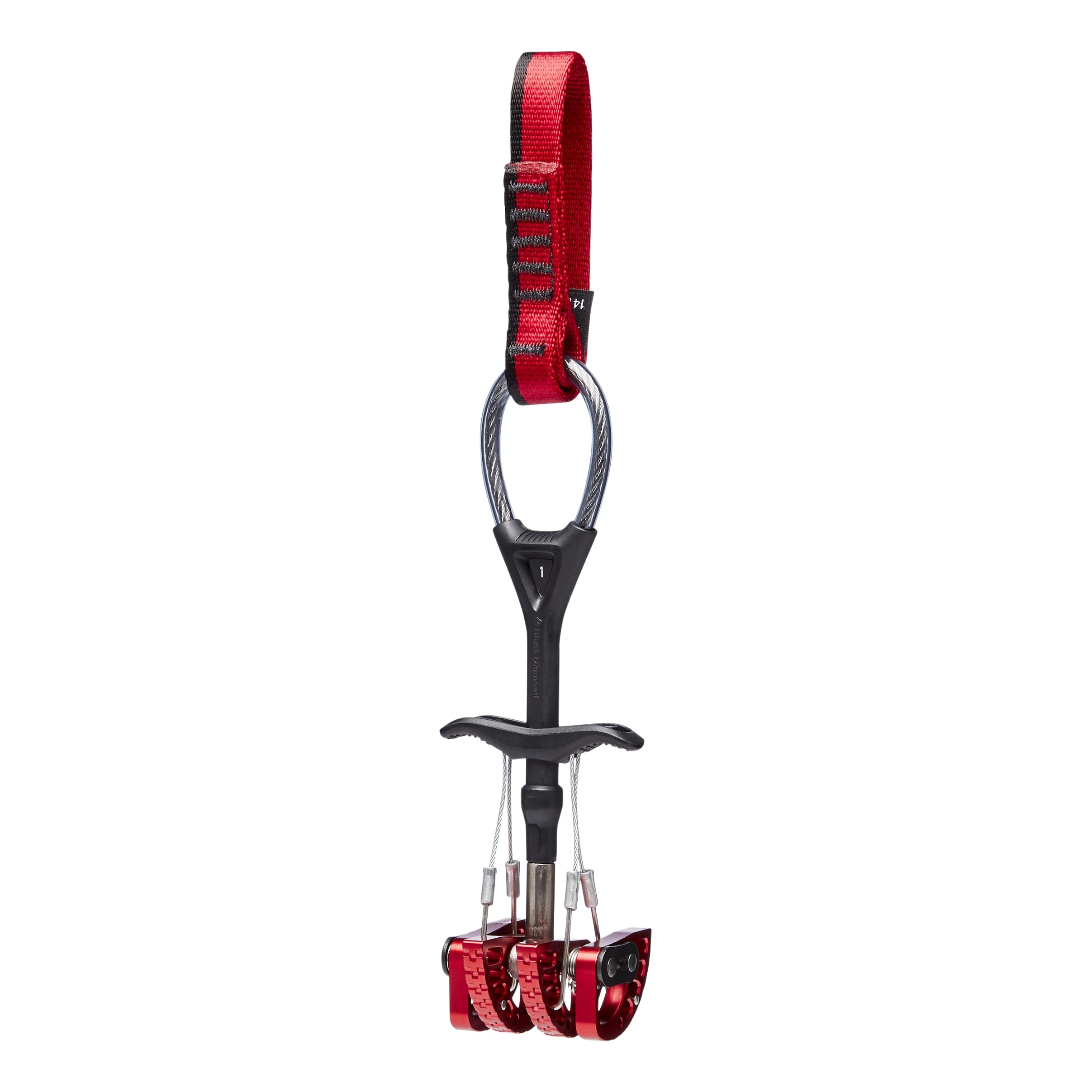 BLACK DIAMOND Camalot C4 with double-axle design enabling versatile placements in trad and alpine routes