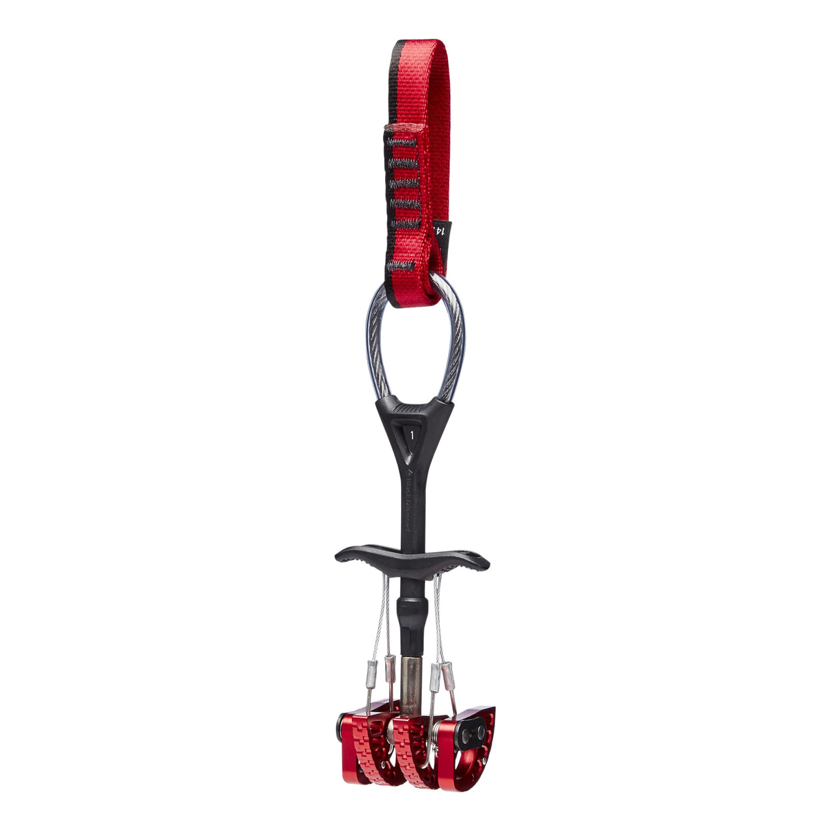 BLACK DIAMOND Camalot C4 with double-axle design enabling versatile placements in trad and alpine routes