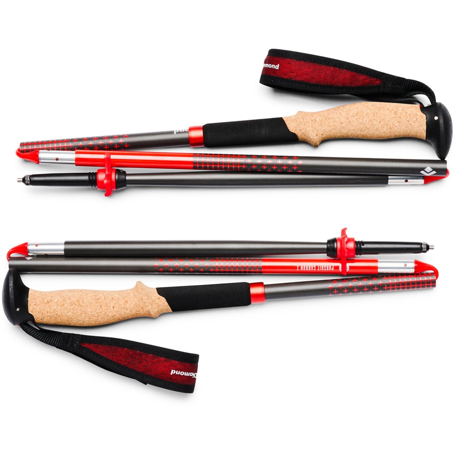 Black Diamond Carbon Pursuit Poles adjustable strap provides lightweight comfort during climbs