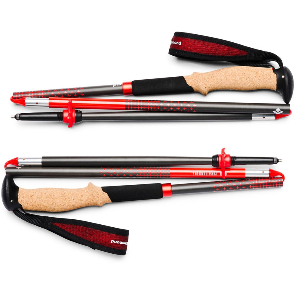 Black Diamond Carbon Pursuit Poles adjustable strap provides lightweight comfort during climbs