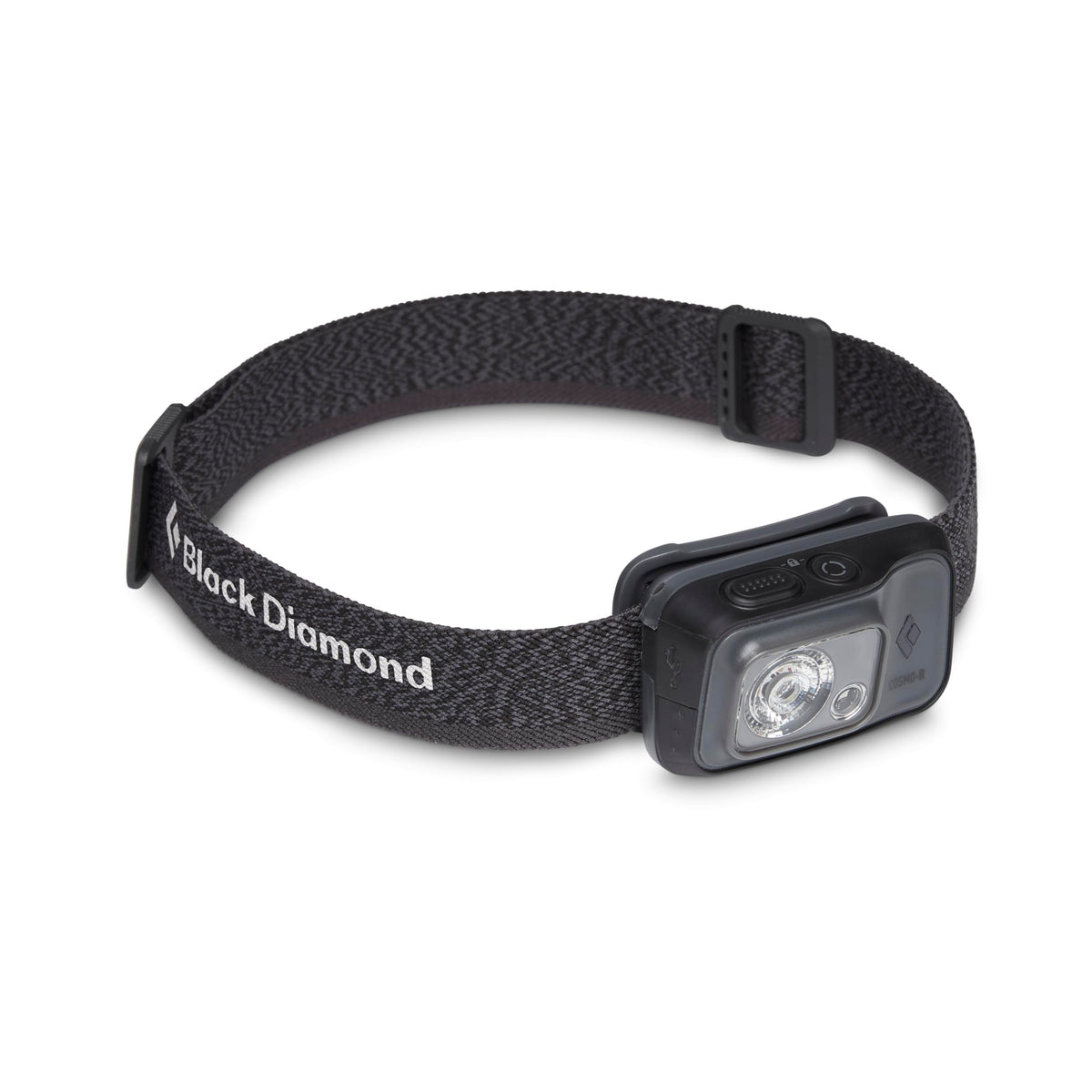 BLACK DIAMOND Cosmo 350-R headlamp front view for versatile camping illumination.
