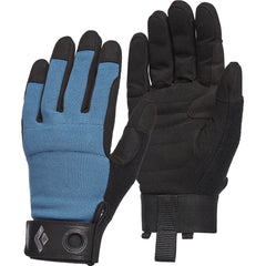Black Diamond Crag Gloves in Astral Blue provide breathable protection for belaying and rope handling.