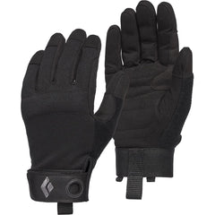 Black Diamond Crag Gloves back panel with breathable mesh for cooling during belays