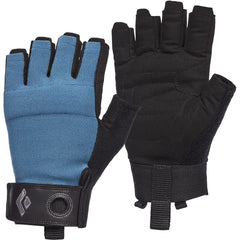 Black Diamond Crag Half-Finger Gloves with breathable mesh back for cool, flexible belaying.
