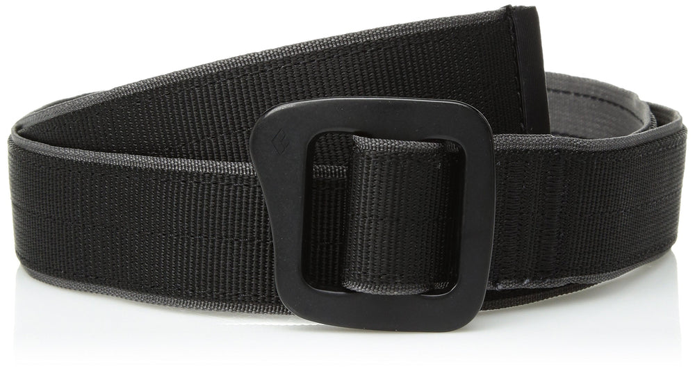 Black Diamond Diamond Mine Belt in black, a secure climber belt for gear organization on climbs.