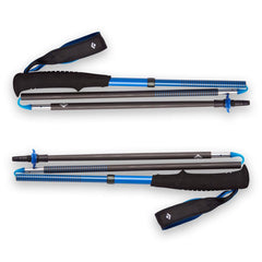 Black Diamond Distance Carbon Z poles carbide tech tips closeup for secure grip.