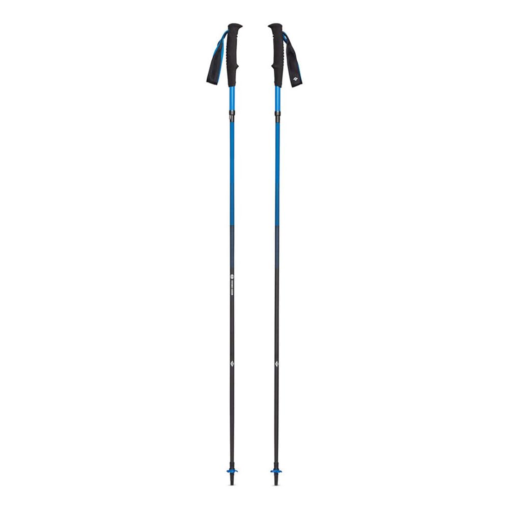 Black Diamond Distance Carbon Z poles folded compact storage for travel ready trekking.