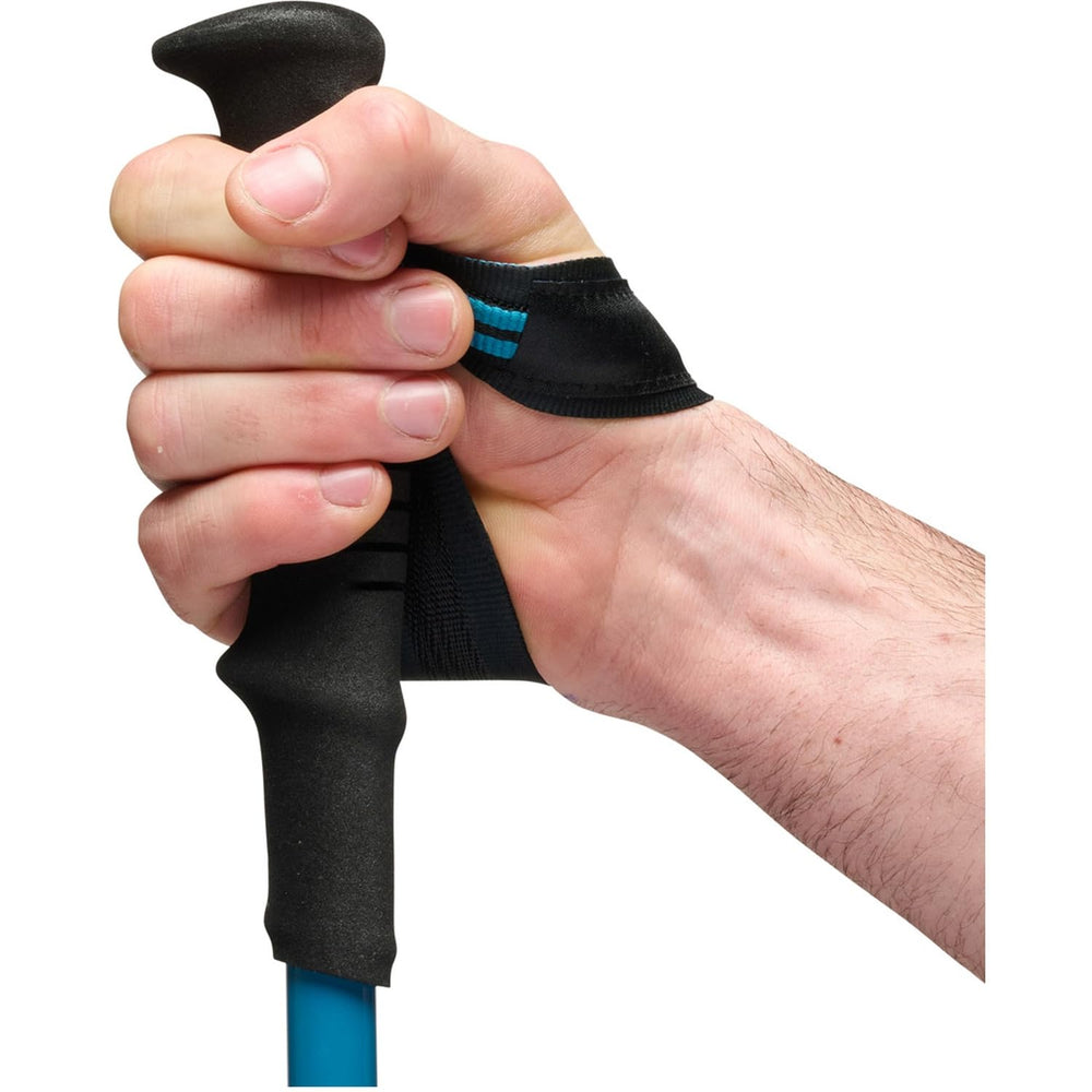 Black Diamond Distance Carbon Z trekking poles carbide tech tips offer reliable grip on rocky terrain.