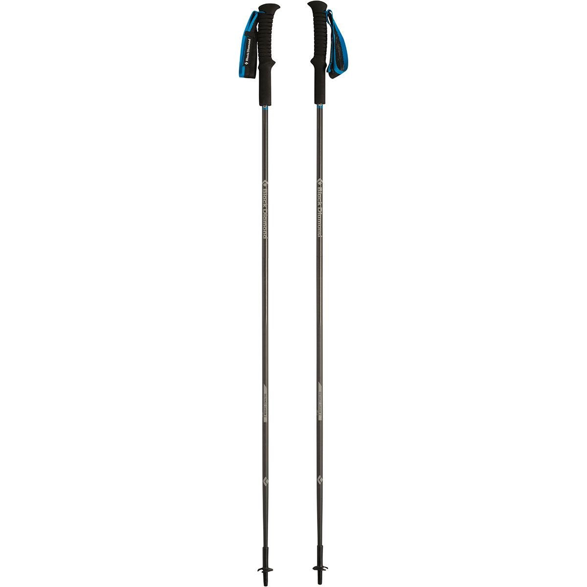 Black Diamond Distance Z Poles folded, ultralight trekking aids for fast-packers and endurance runners.