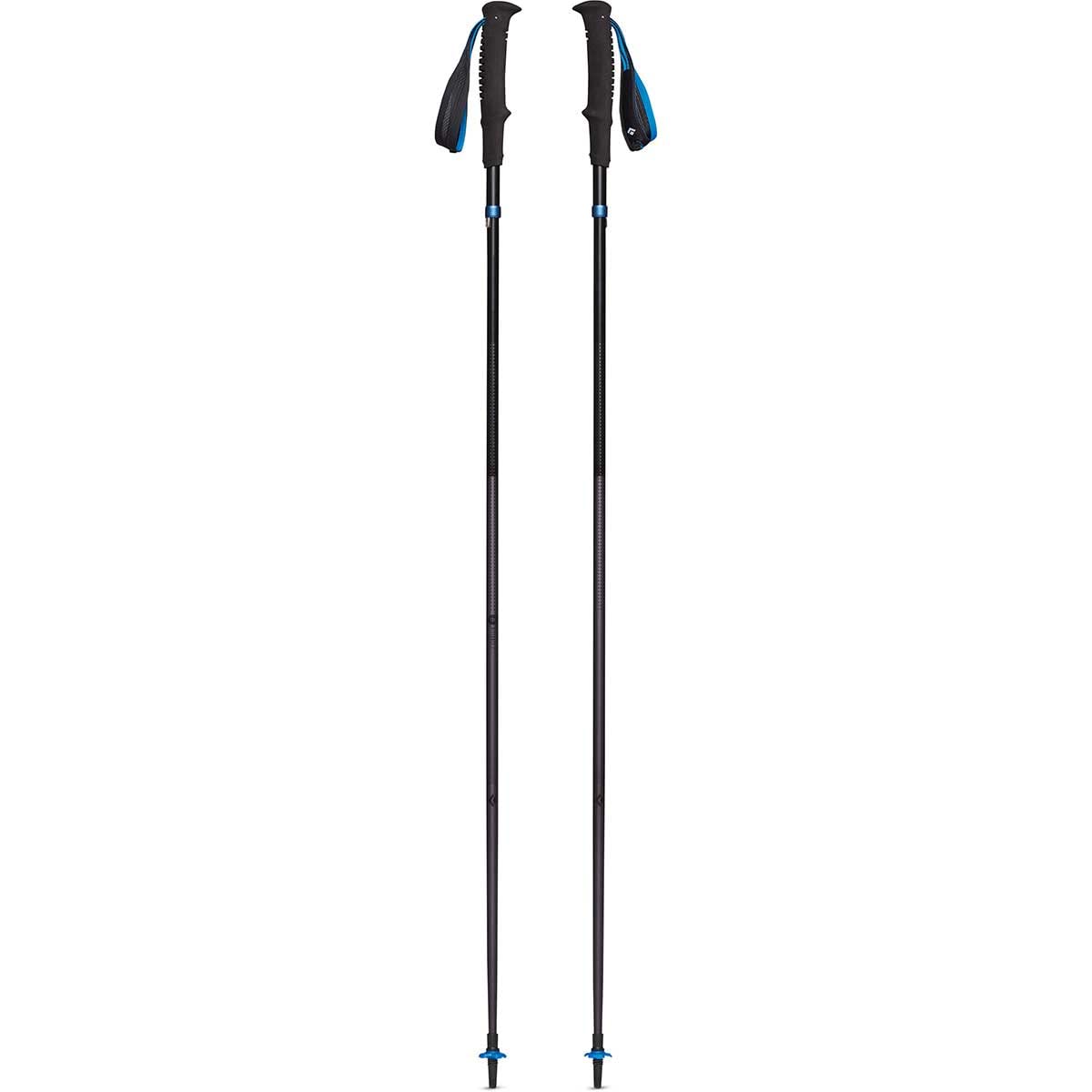 Black Diamond Distance Z trekking poles folded for compact carry and quick setup.