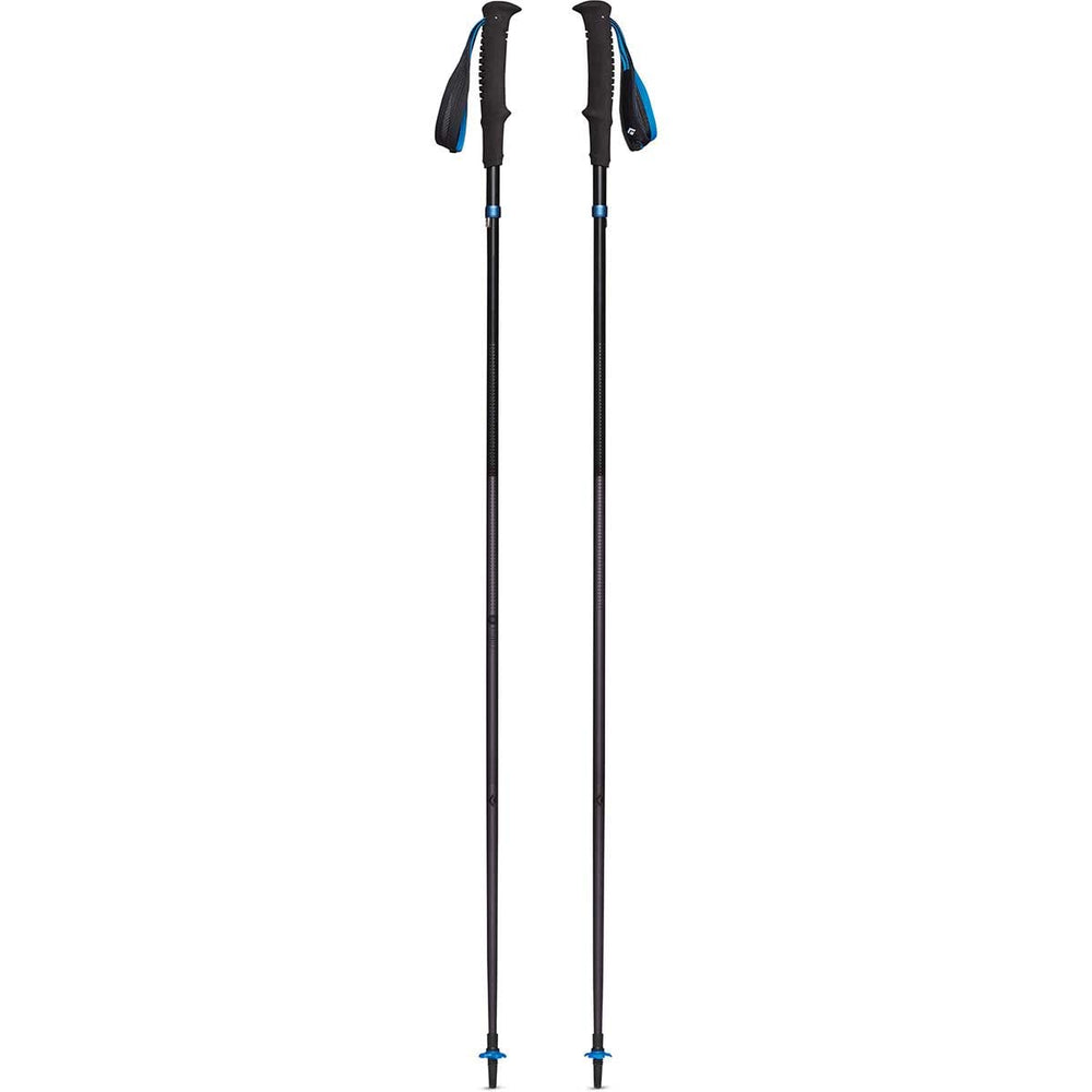 Black Diamond Distance Z trekking poles folded for compact carry and quick setup.