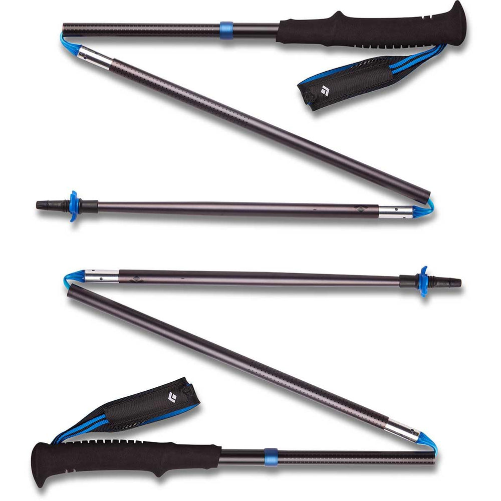BLACK DIAMOND Distance Z Trekking Poles on trail deliver stable support for swift ascents