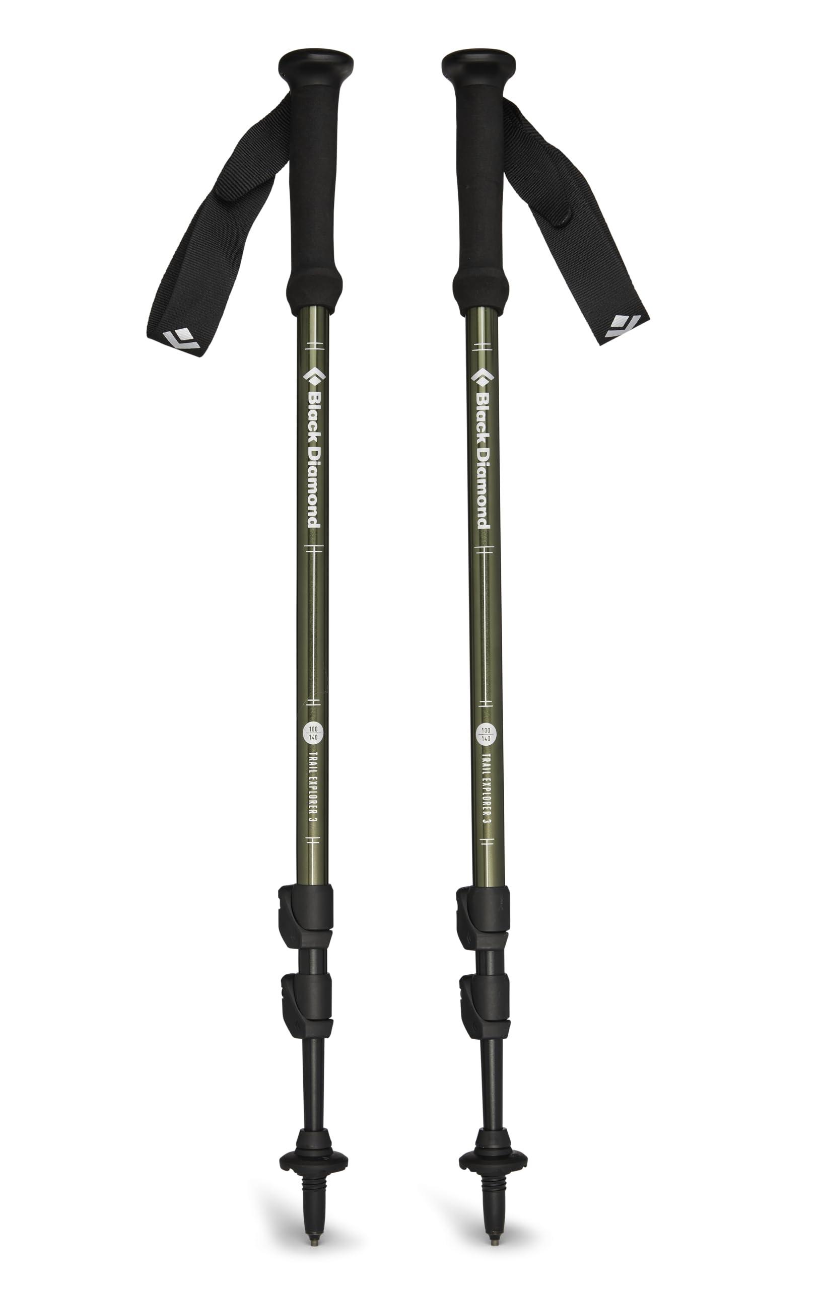 BLACK DIAMOND Explorer 3 poles assembled for stable trail support