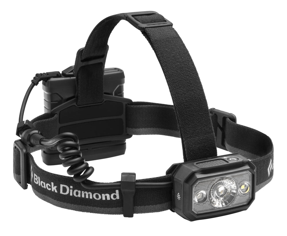Black Diamond Icon 700 headlamp beam enables long-range visibility on climbs