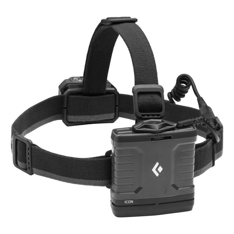 Black Diamond Icon 700 headlamp with IP67 waterproofing supports rain and snow
