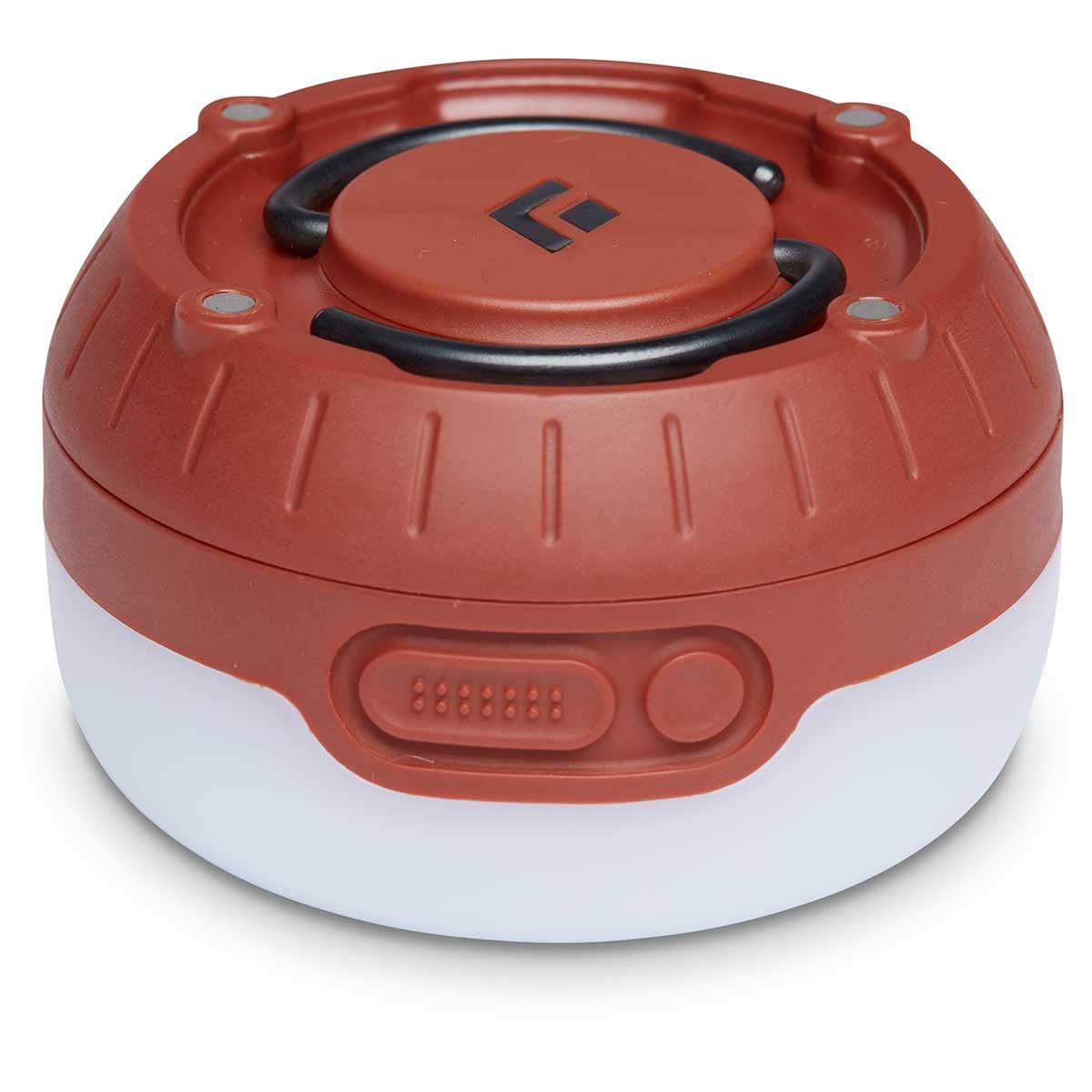Black Diamond Moji lantern shows dual power option for batteries or rechargeable BD 1500 battery.