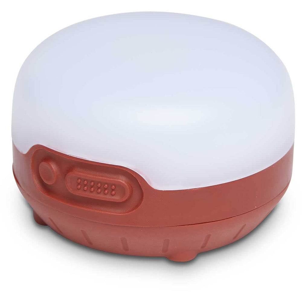 BLACK DIAMOND Moji R+ lantern front view offers compact brightness for tents and campsites.