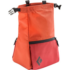 Black Diamond Mondo Chalk Pot REPO Red offers upright stability for quick chalk access.