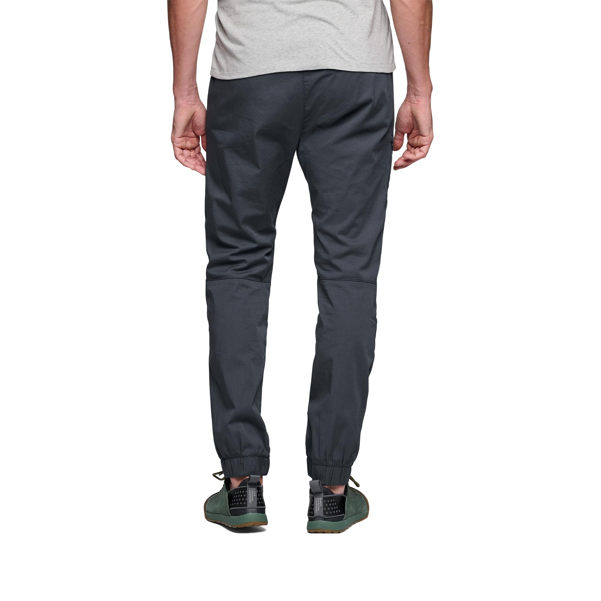 BLACK DIAMOND Notion pants charcoal worn casually for travel and everyday performance