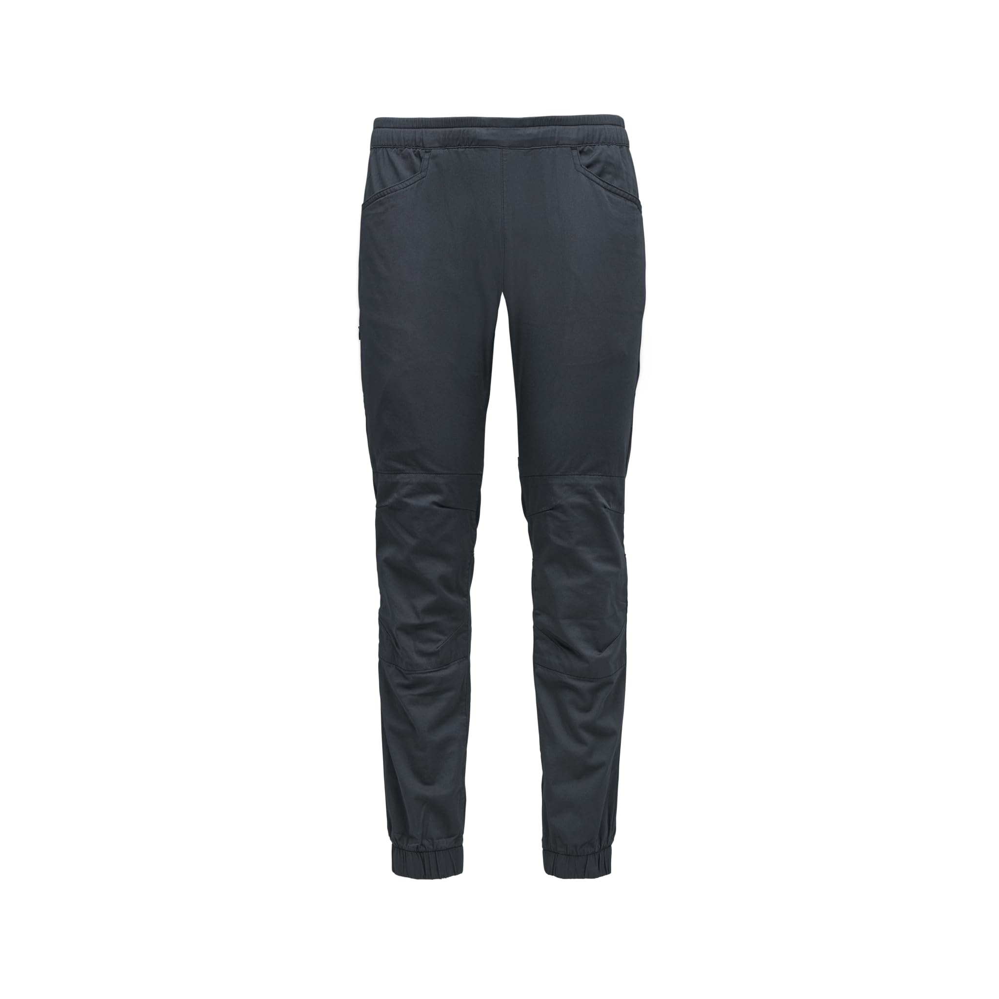 BLACK DIAMOND Notion pants front view in charcoal for climbing comfort
