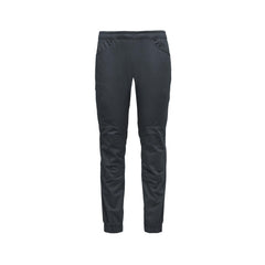 BLACK DIAMOND Notion pants front view in charcoal for climbing comfort
