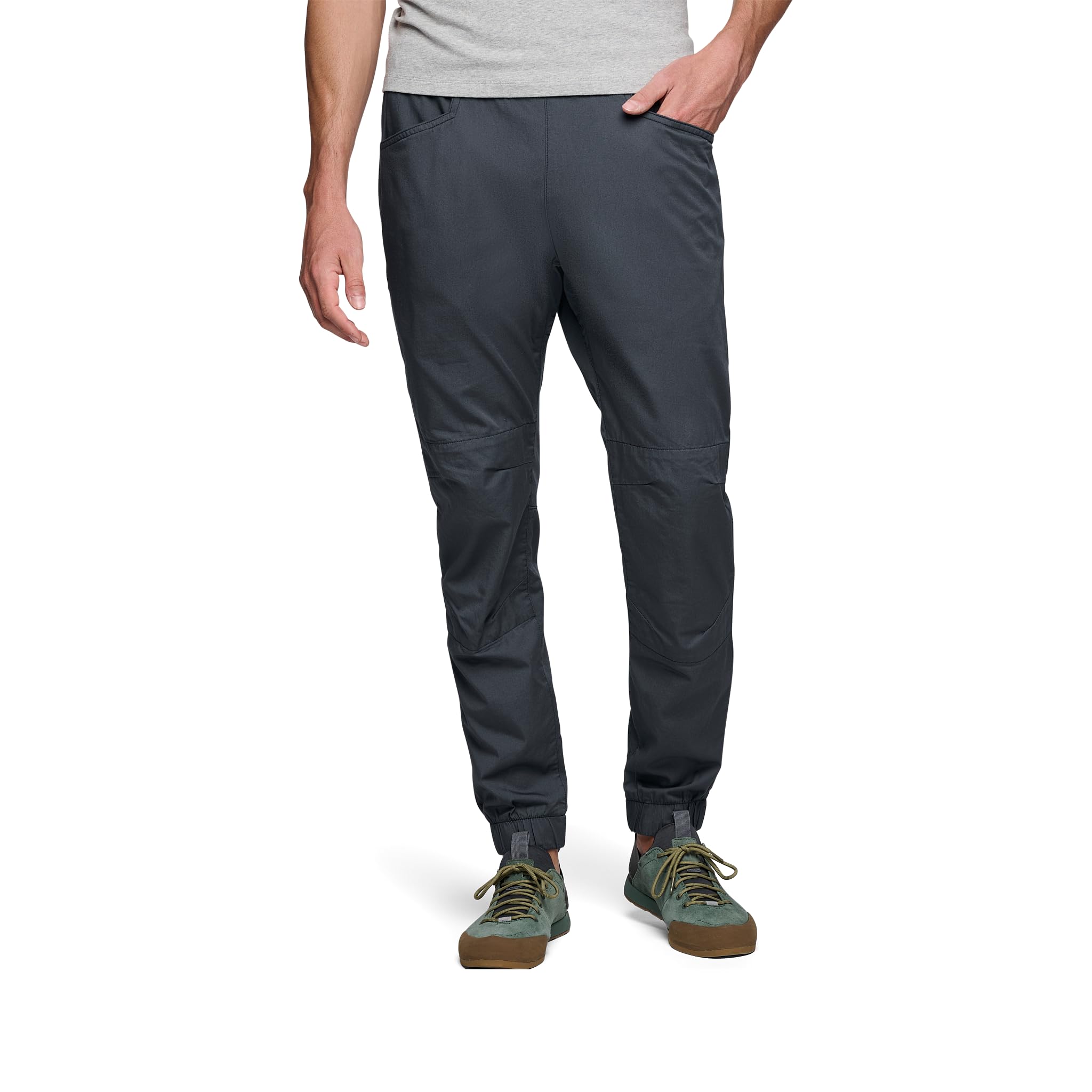 BLACK DIAMOND Notion pants knee area with reinforced knees boosts durability during climbs