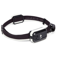 Black Diamond Onsight 375 headlamp side view, compact aluminum build for backpack travel