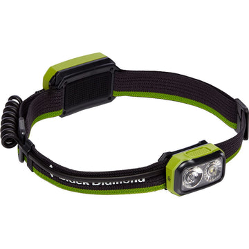 Black Diamond Onsight 375 Honnold Edition headlamp Verde front view for hands-free climbing at night