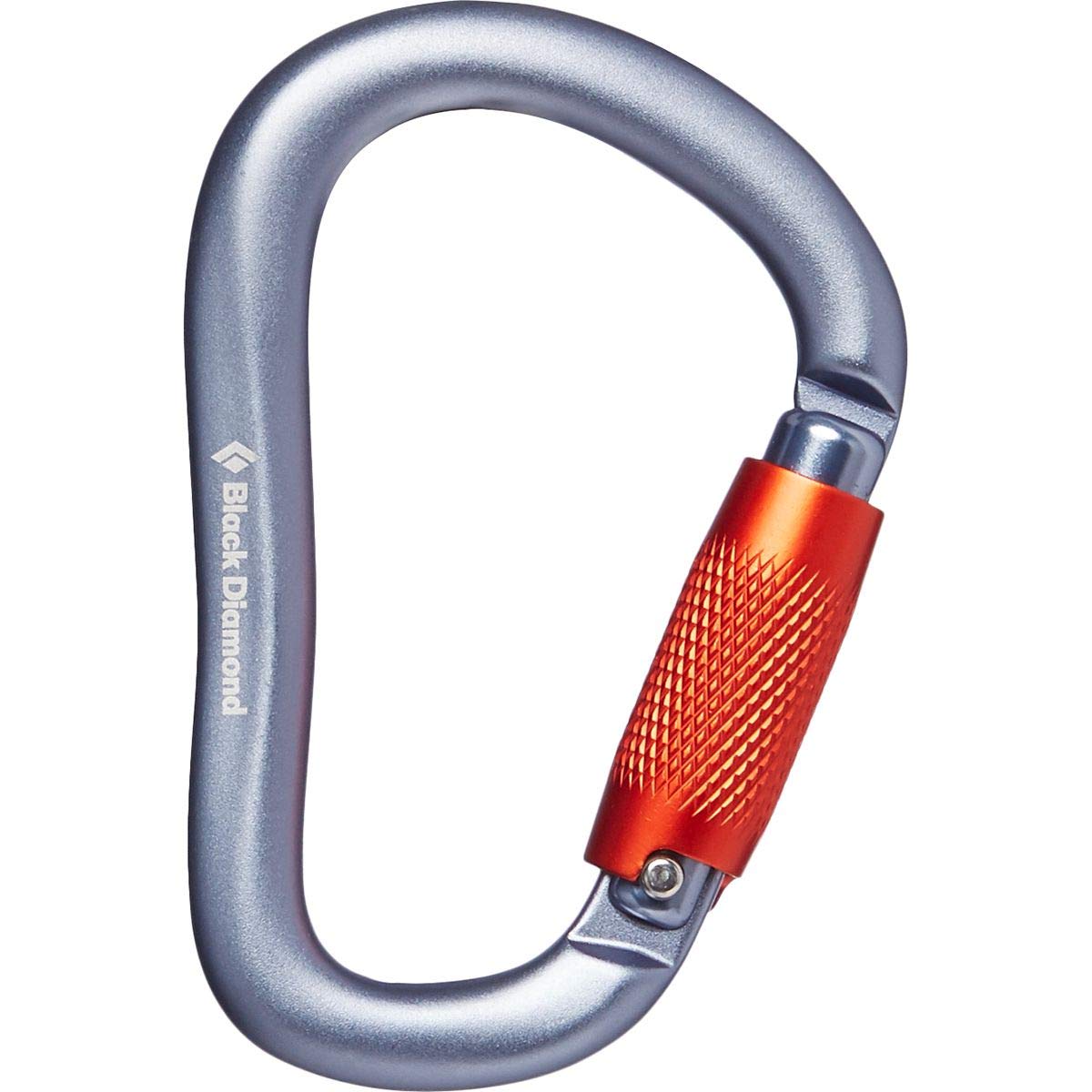 Black Diamond RockLock TwistLock carabiner with auto-lock gate for secure belays and rappels