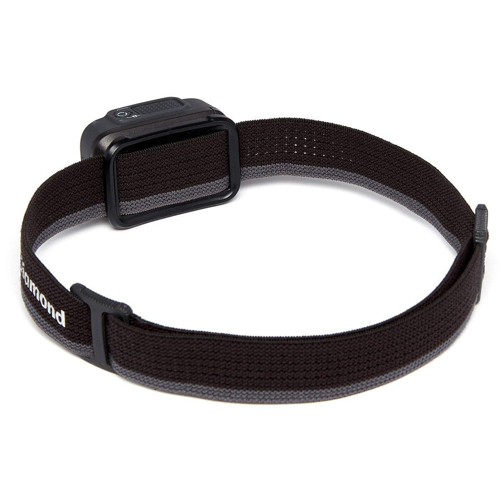 Black Diamond Spot 350 headlamp with multi-beam modes for night hiking and tent reading.
