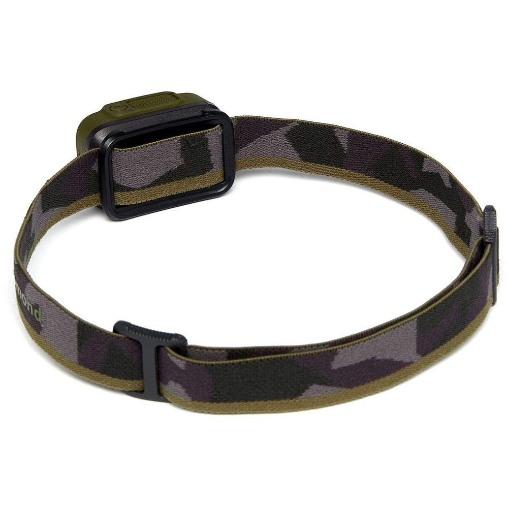 Black Diamond Spot 350 headlamp worn during camping for hands-free illumination