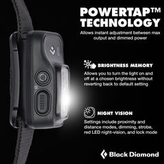 Black Diamond Spot 400 waterproof housing designed for rain and snow outdoor use