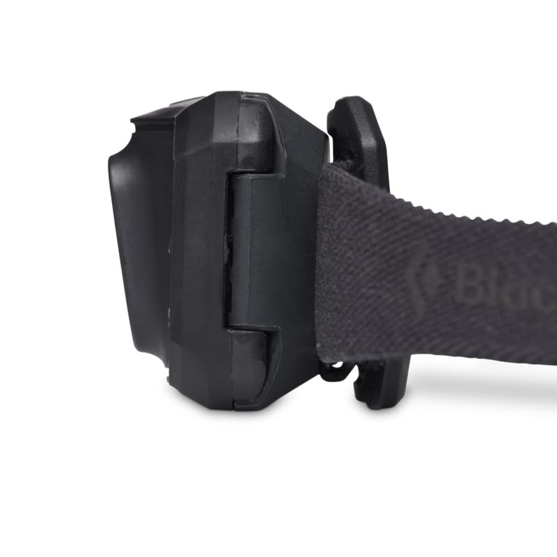 BLACK DIAMOND Storm 450 headlamp with battery options shows AAA included