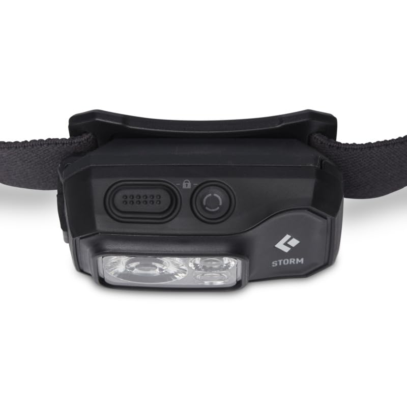 BLACK DIAMOND Storm 450 headlamp in wet-weather use highlights IP67 protection