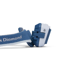 Black Diamond Storm 450 Lumen Headlamp Creek Blue, battery compartment for easy swaps