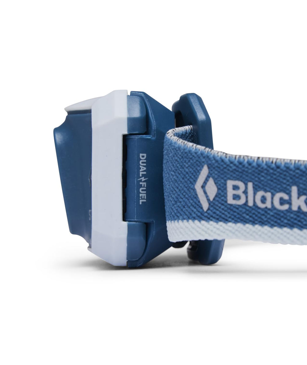 Black Diamond Storm 450 Lumen Headlamp Creek Blue, optional BD 1500 Li-ion battery for extended runtime