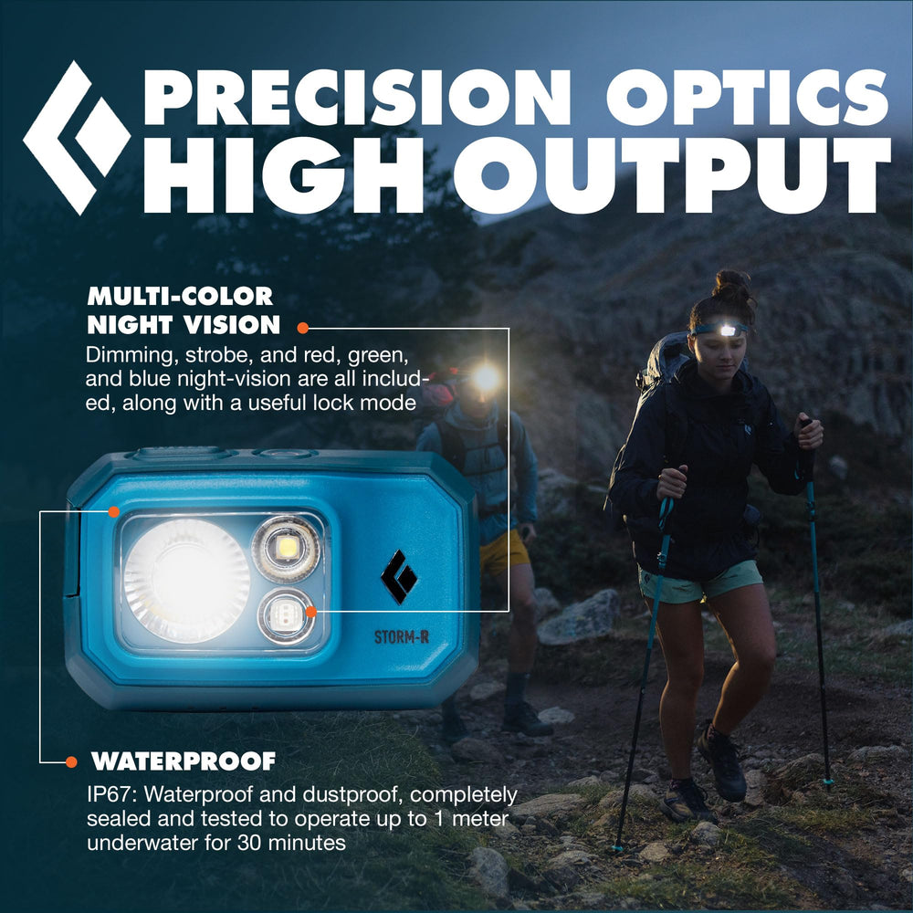 BLACK DIAMOND Storm 500-R multiple modes tailor lighting for camping and trail navigation