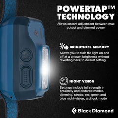 BLACK DIAMOND Storm 500-R waterproof housing withstands rain and snow for year-round reliability