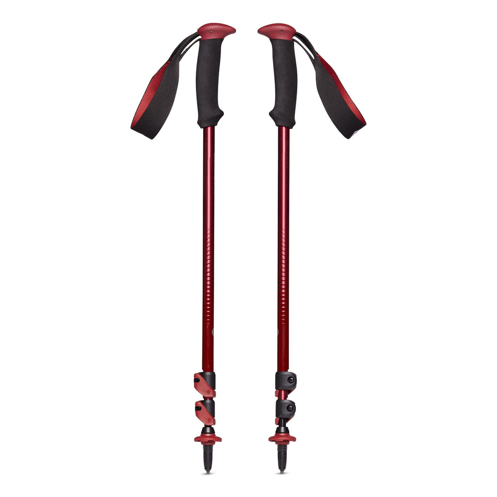 BLACK DIAMOND Trail Back trekking poles provide stable support on rugged trails.