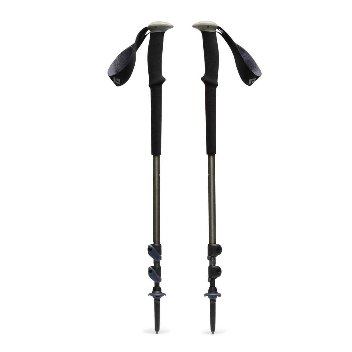 Black Diamond Trail Trekking Poles in Pine Smoke offer all-season stability for hiking.