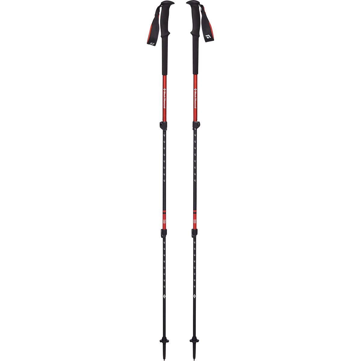 BLACK DIAMOND trail trekking poles pair highlighting lightweight aluminum for longer hikes.
