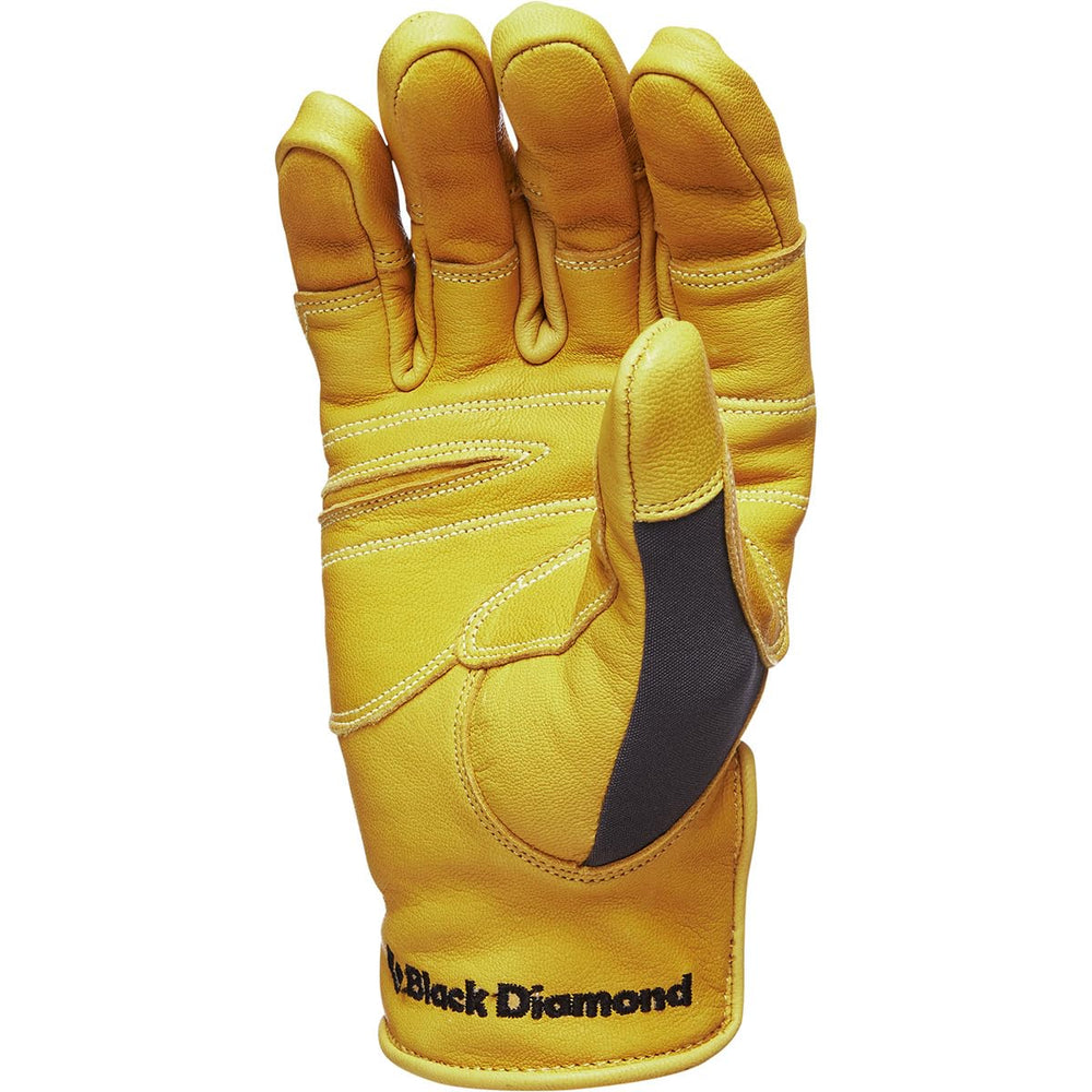 Black Diamond Transition Gloves feature breathable mesh back for cooler hands during belays.