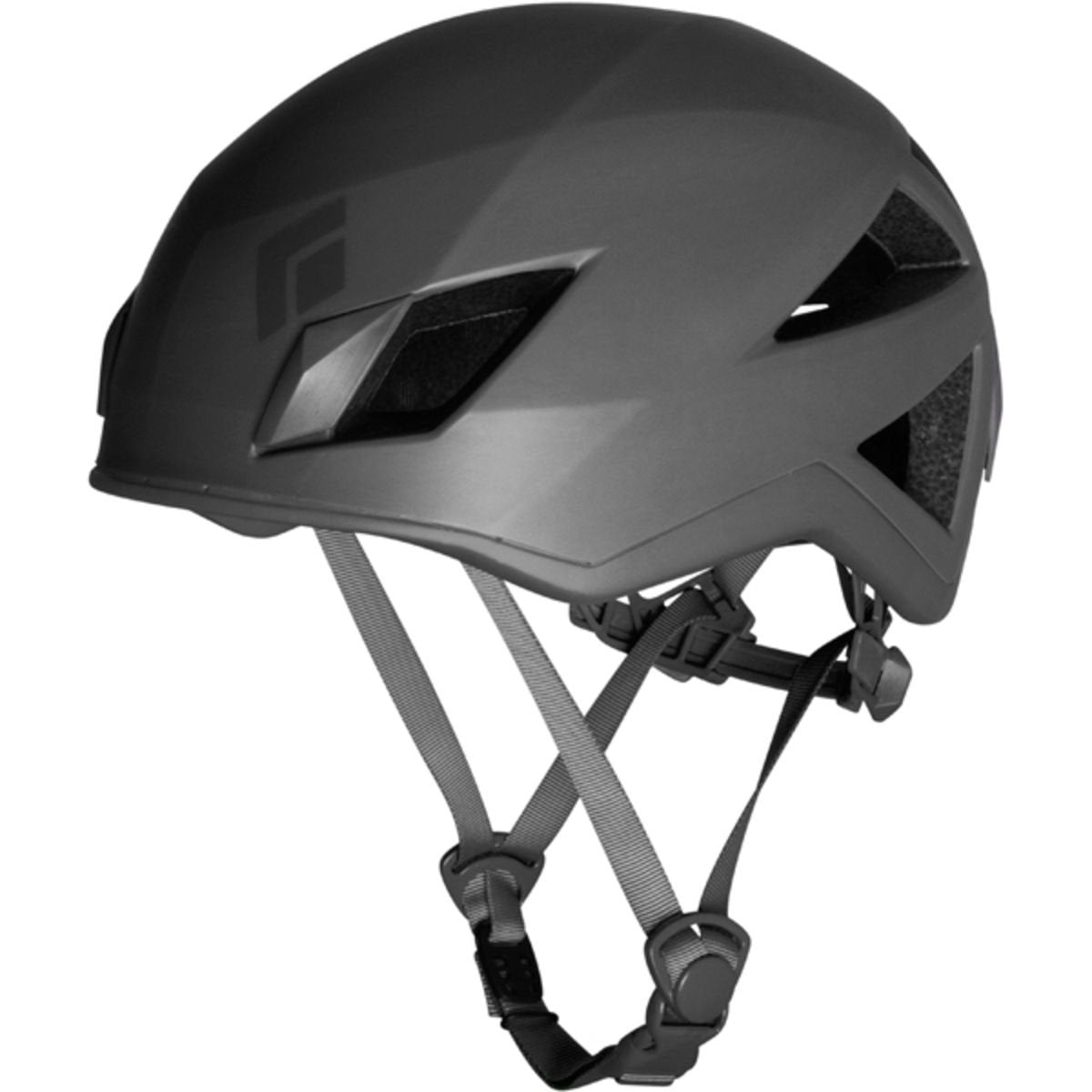 Black Diamond Vector helmet closeup showing lightweight protection for alpine routes