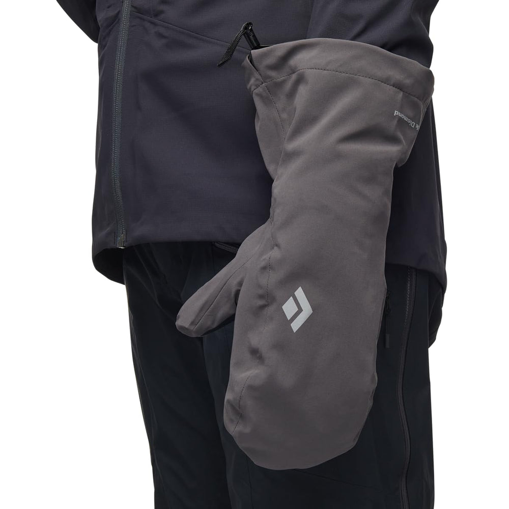 BLACK DIAMOND Waterproof Overmitts palm-grip detail for secure handling in cold weather