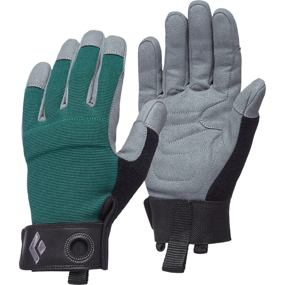 Black Diamond Women's Crag full-finger gloves in Raging Sea palm for grip and durability.