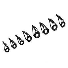 Black fishing rod repair kit top tips with stainless steel frame and ceramic ring