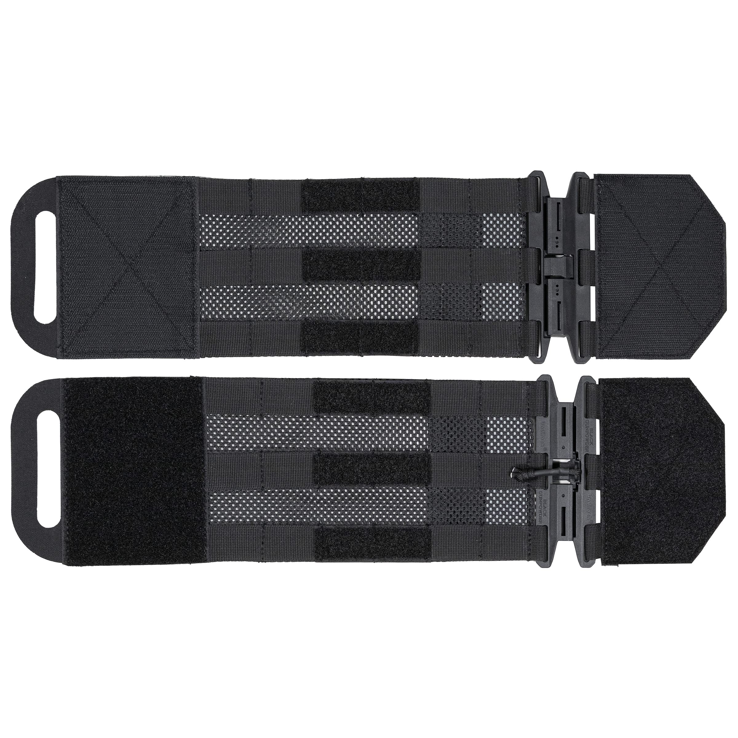 Black Gunpowder BG-TC5 magnetic buckles close-up for quick dressing.