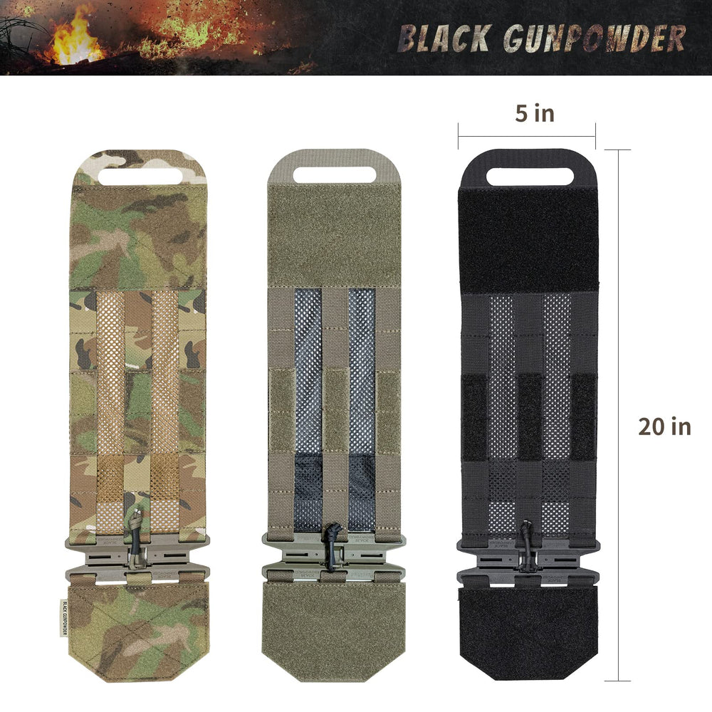 Black Gunpowder Ranger Green camo cummerbund for camouflage and fit.